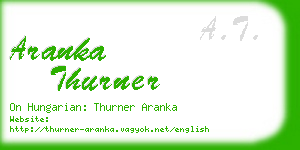 aranka thurner business card